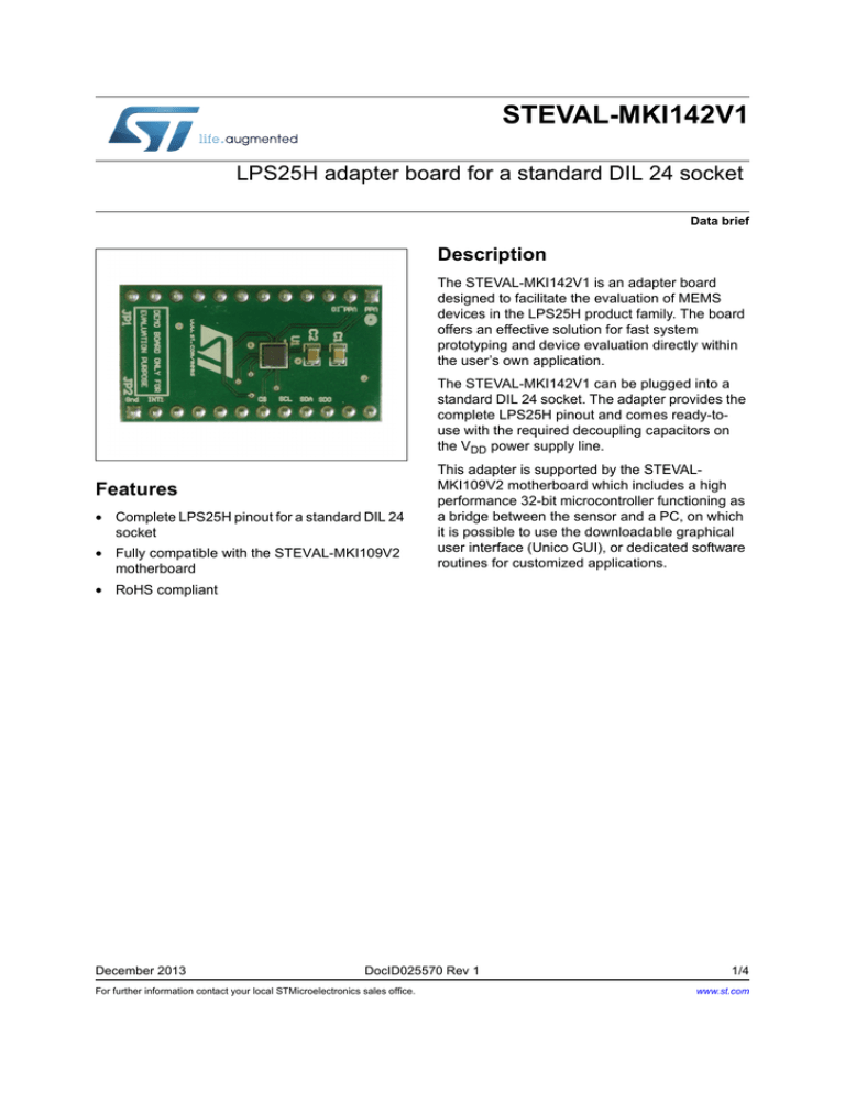 STEVAL-MKI142V1 STEVAL-MKI142V1