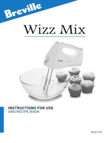 Breville Wizz Mix EM3 Instructions For Use Manual | Manualzz