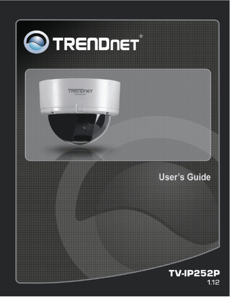Trendnet TVIP252P, TV-IP252P User guide Trendnet TVIP252P, TV-IP252P User guide
