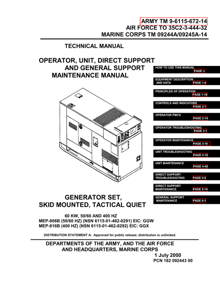TM-9-6115-672-14 TM-9-6115-672-14