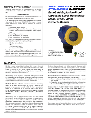 ECHOSAFE Installation manual ECHOSAFE Installation manual