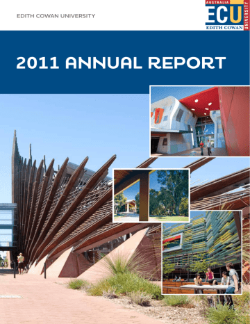 2011 annUal report Edith Cowan UnivErsity 2011 annUal report Edith Cowan UnivErsity