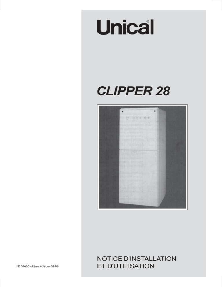 UNICAL caldaia clipper 28 FR UNICAL caldaia clipper 28 FR