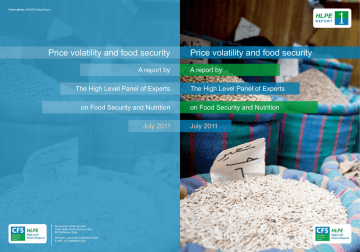 Price volatility and food security Price volatility and food security