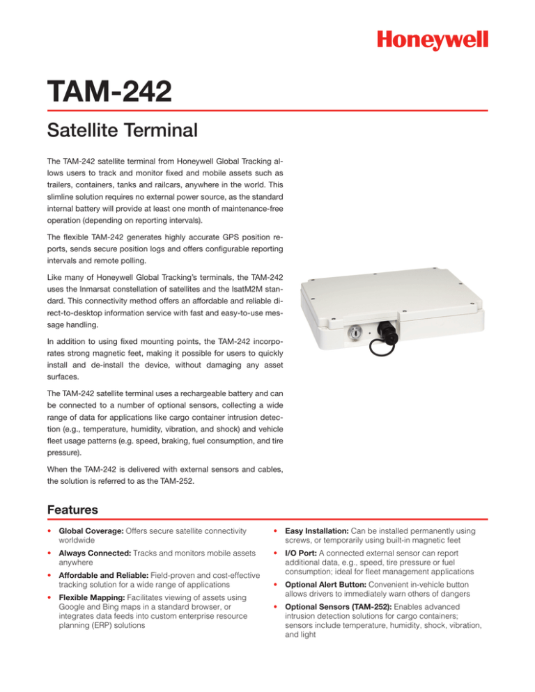 TAM-242 Satellite Terminal TAM-242 Satellite Terminal