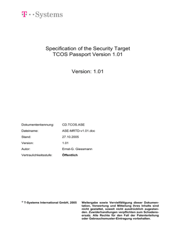 Security Target: 0316b Security Target: 0316b