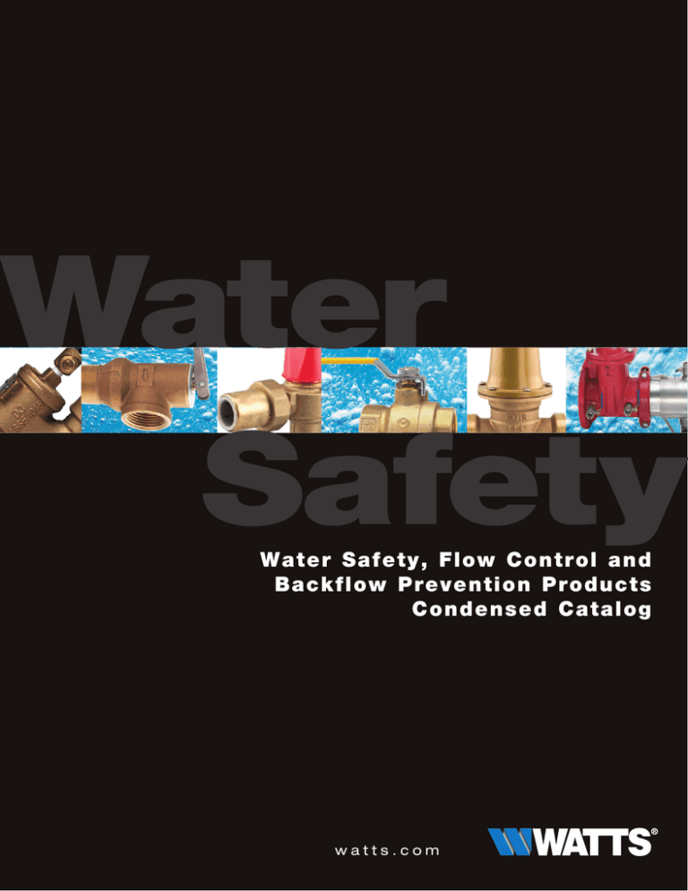 Complete Watts Water Safety Products Catalog Complete Watts Water Safety Products Catalog