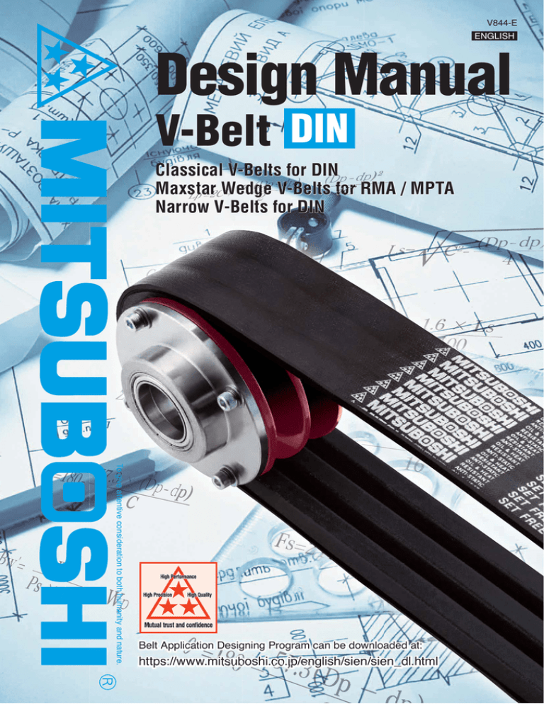 Mitsuboshi DIN Timing Belt Design Manual Mitsuboshi DIN Timing Belt Design Manual