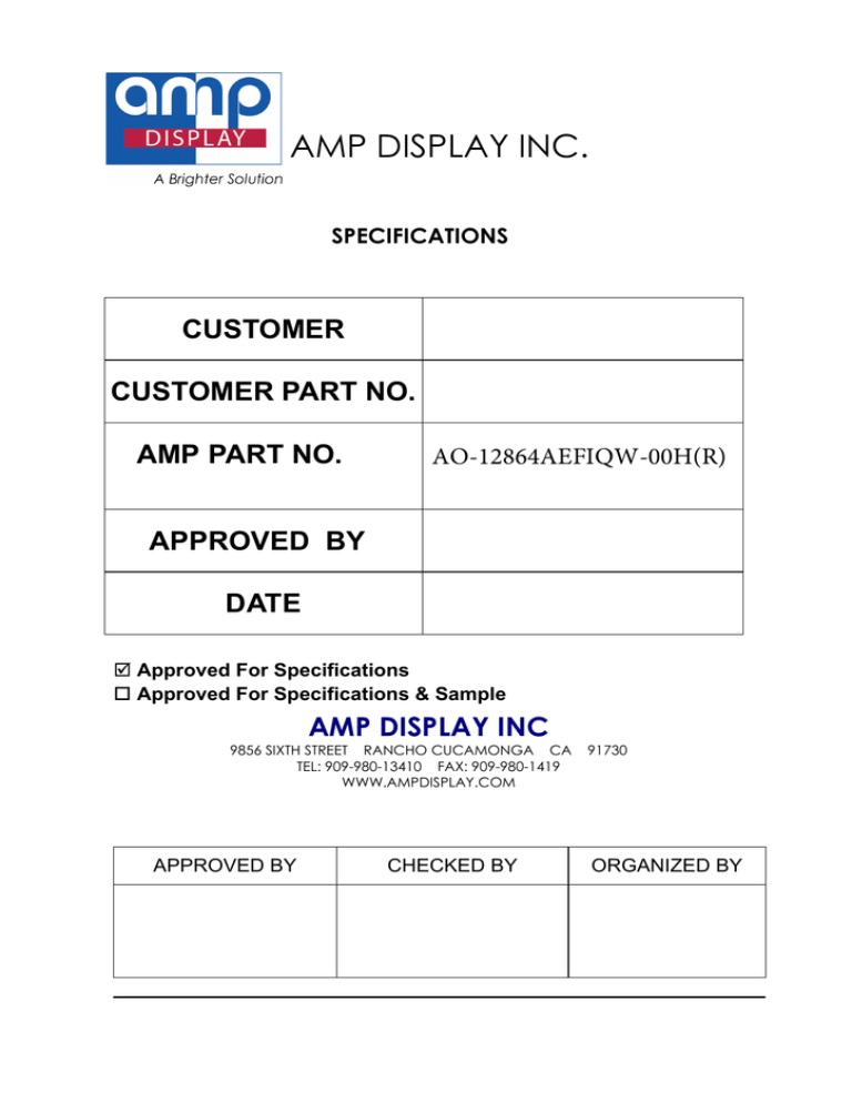 AO-12864AEFIQW AO-12864AEFIQW