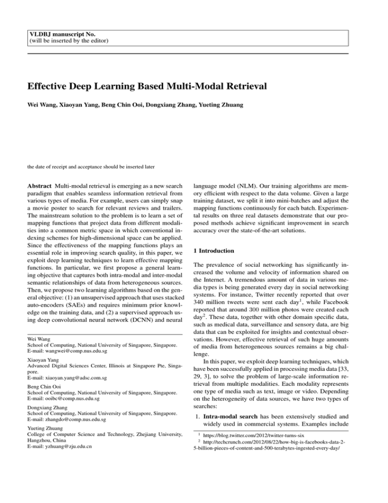 Effective Deep Learning Based Multi Effective Deep Learning Based Multi