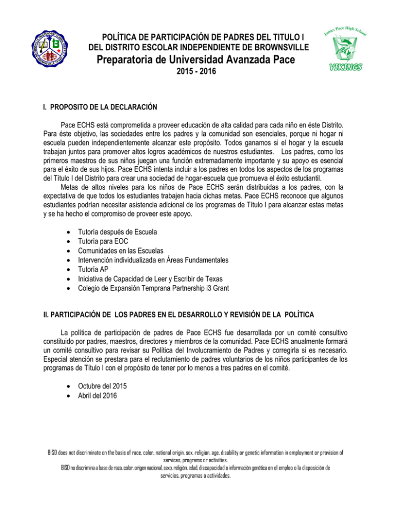 Preparatoria de Universidad Avanzada Pace Preparatoria de Universidad Avanzada Pace