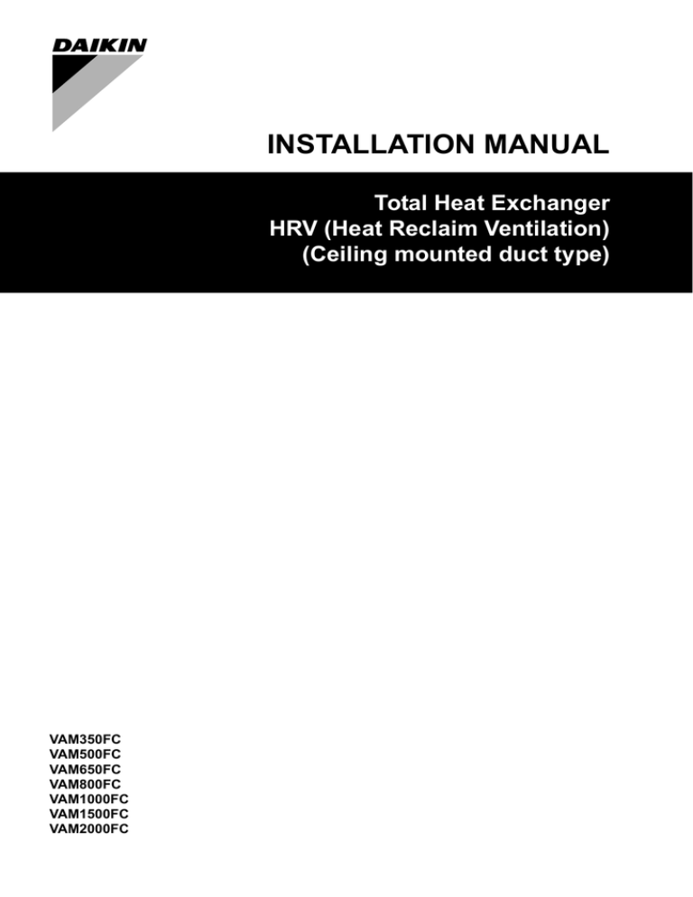 VAM350-2000FC_4PEN415947-1_2015_08_Installation manual_English VAM350-2000FC_4PEN415947-1_2015_08_Installation manual_English