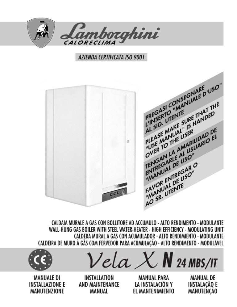 LAMBORGHINI caldaia VELA XN 24 MBS LAMBORGHINI caldaia VELA XN 24 MBS