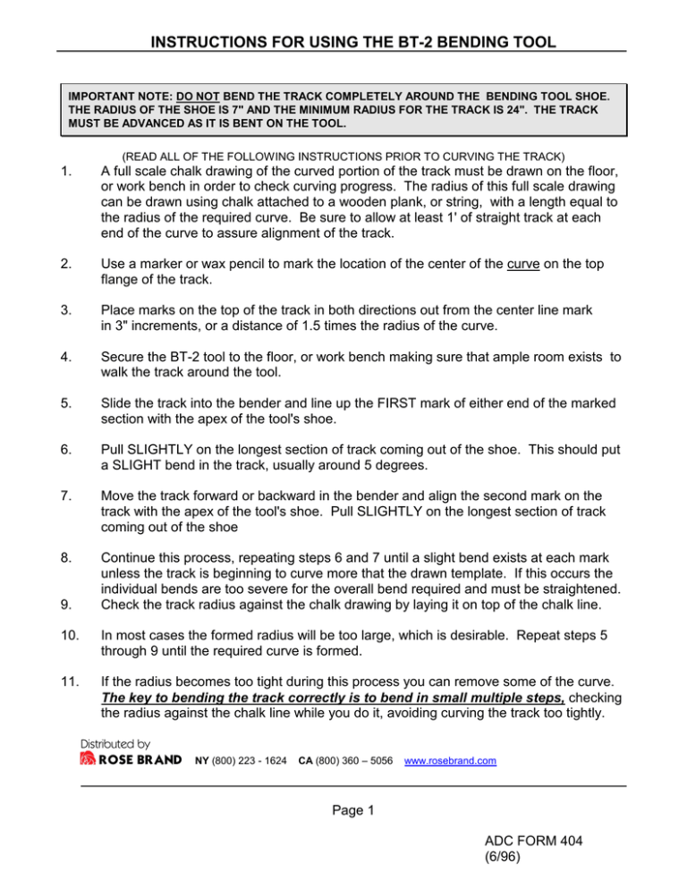 Instructions for Using the BT Instructions for Using the BT