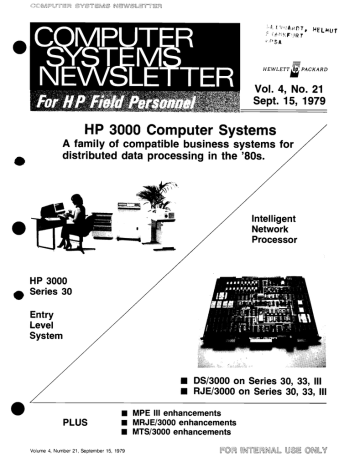 ComputerSystemsNewsletter_1979_Sep15_49pages_OCR ComputerSystemsNewsletter_1979_Sep15_49pages_OCR