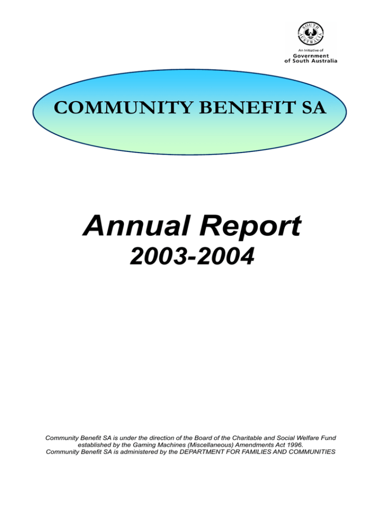 2003-04 CBSA Annual Report (PDF 523.8 KB) 2003-04 CBSA Annual Report (PDF 523.8 KB)
