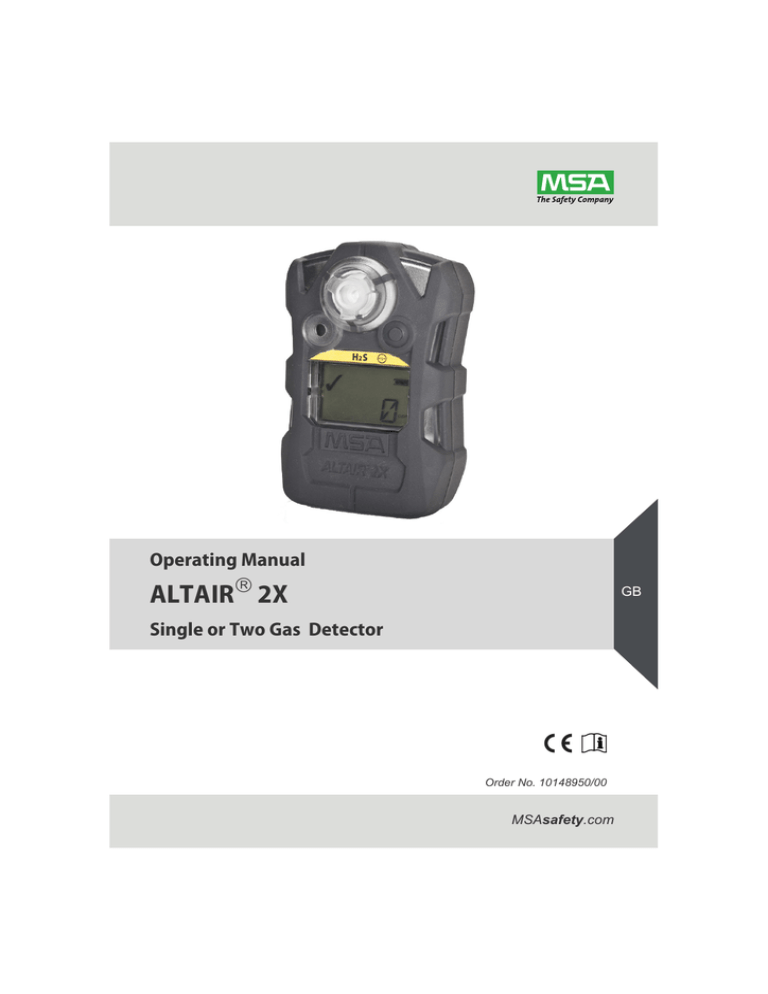 ALTAIR 2X Operating Manual ALTAIR 2X Operating Manual