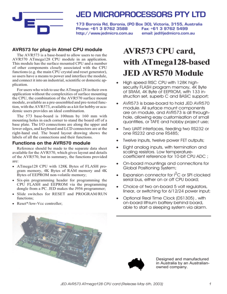 AVR573DS AVR573DS
