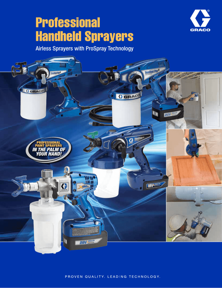 Professional Handheld Sprayers Brochure Professional Handheld Sprayers Brochure