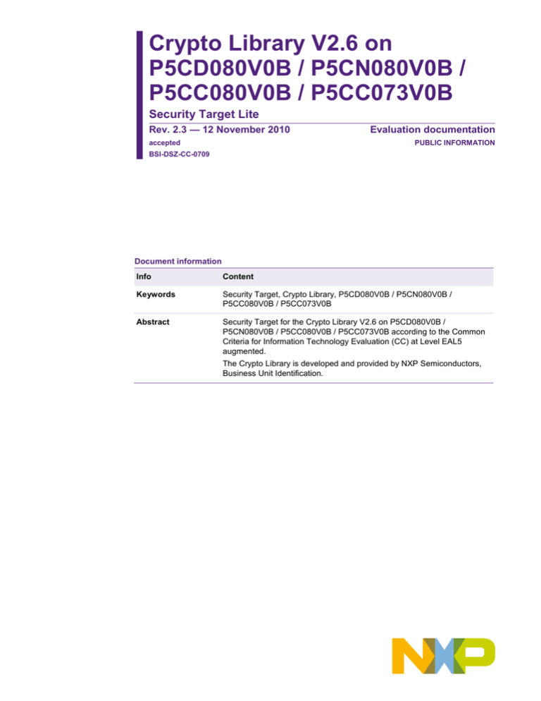 Security Target: 0709b_pdf Security Target: 0709b_pdf