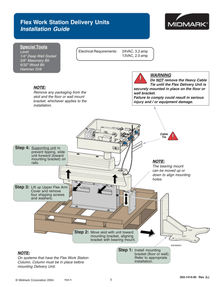Midmark Procenter Systems Installation guide Midmark Procenter Systems Installation guide