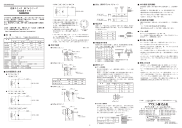 近接スイッチ FL7M シリーズ (DC2 線タイプ) 取扱説明書 近接スイッチ FL7M シリーズ (DC2 線タイプ) 取扱説明書