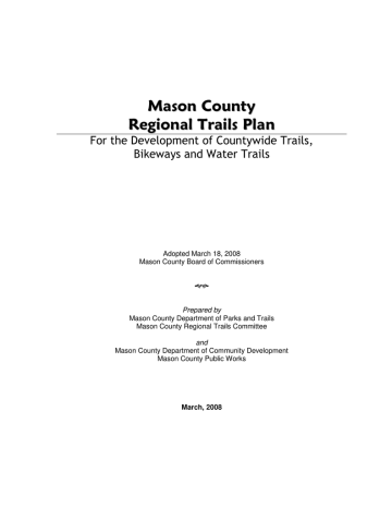 Master Trails Plan Master Trails Plan