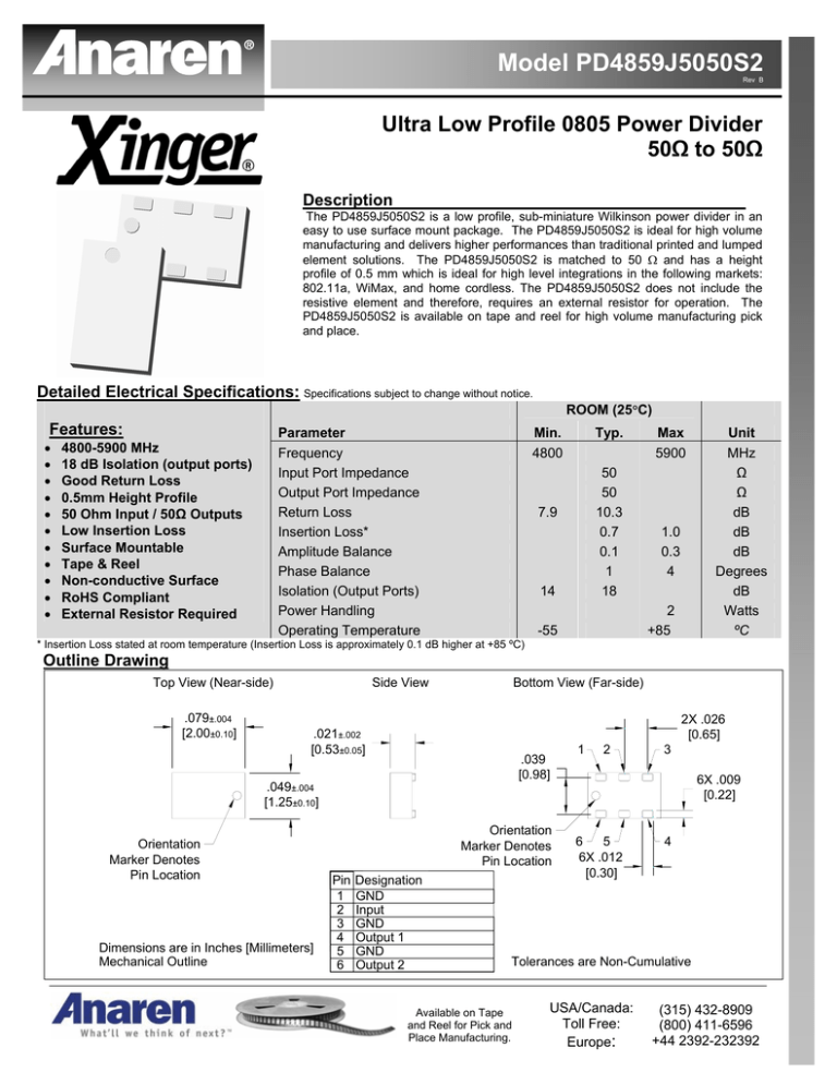 PD4859J5050S2 Data Sheet Rev B PD4859J5050S2 Data Sheet Rev B