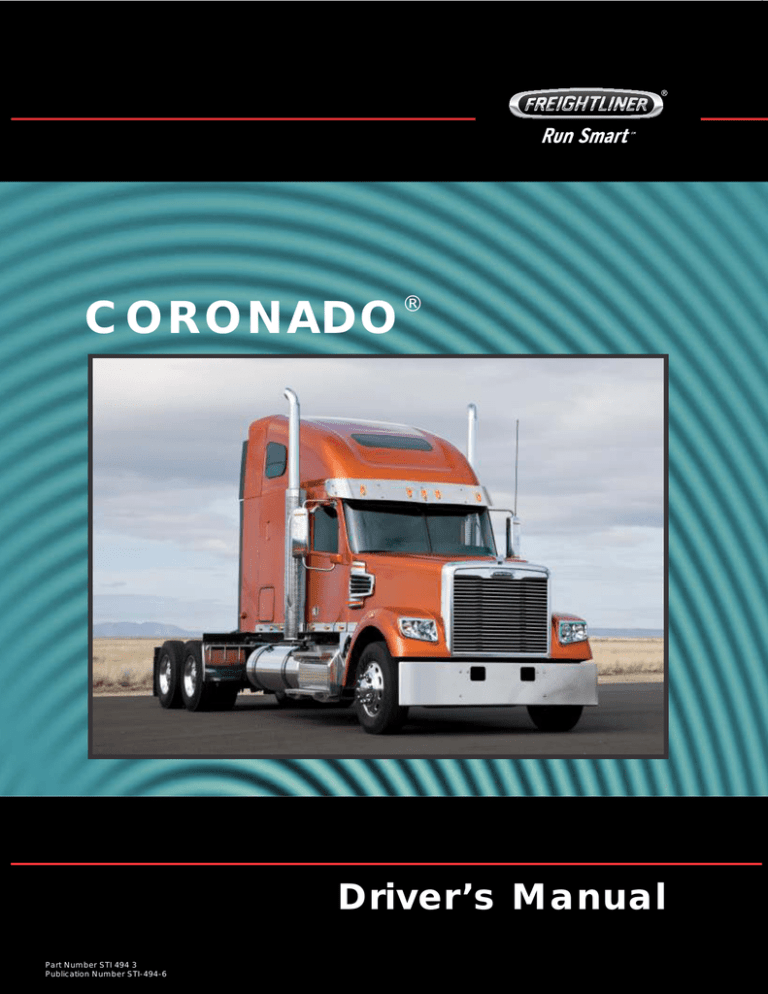freightliner CORONADO 132, 122SD User manual freightliner CORONADO 132, 122SD User manual