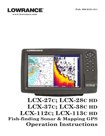 Lowrance LCX-28C HD Owner Manual | Manualzz