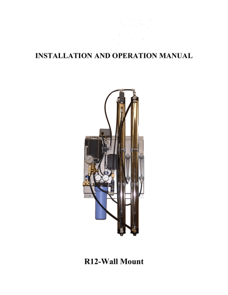 View Installation and Operation Manual View Installation and Operation Manual