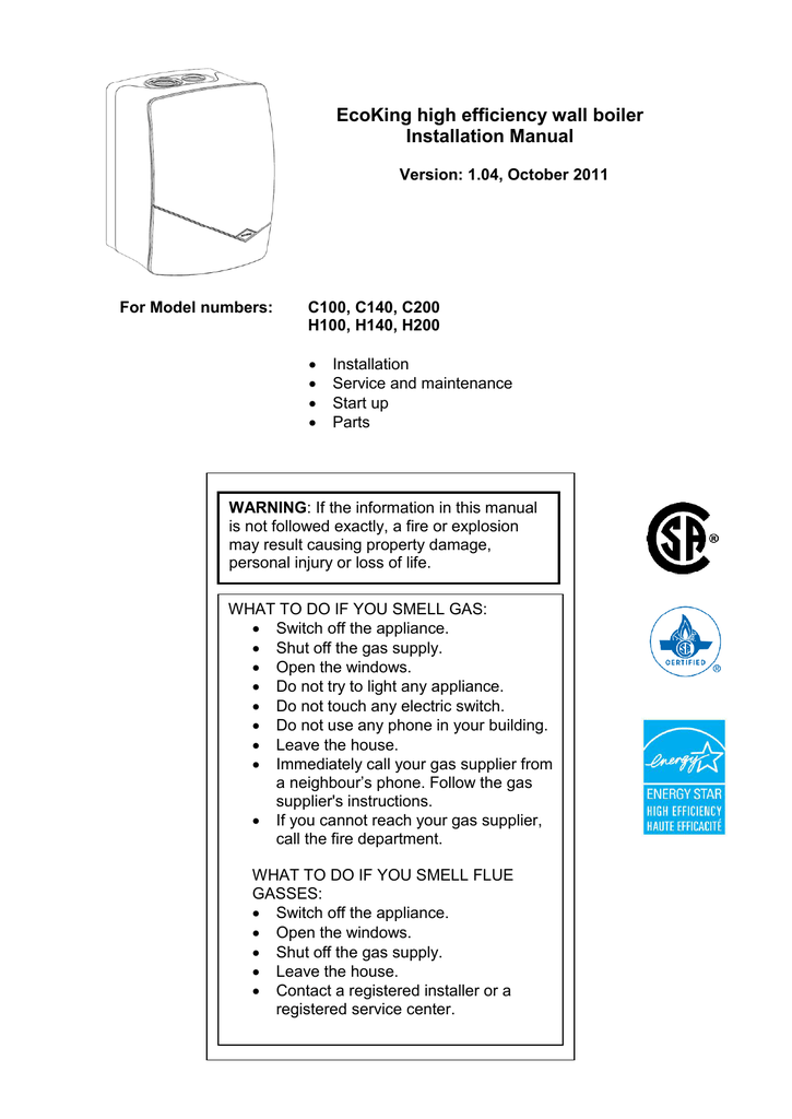 H200 Pool Heater Manual