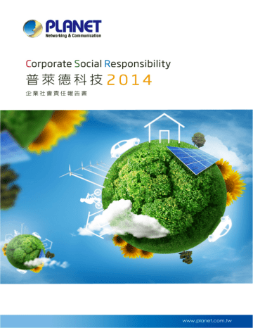 2014 PLANET CSR report 2014 PLANET CSR report
