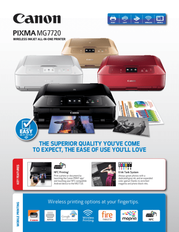 THE SUPERIOR QUALITY YOU’VE COME WIRELESS INKJET ALL-IN-ONE PRINTER NFC Printing THE SUPERIOR QUALITY YOU’VE COME WIRELESS INKJET ALL-IN-ONE PRINTER NFC Printing