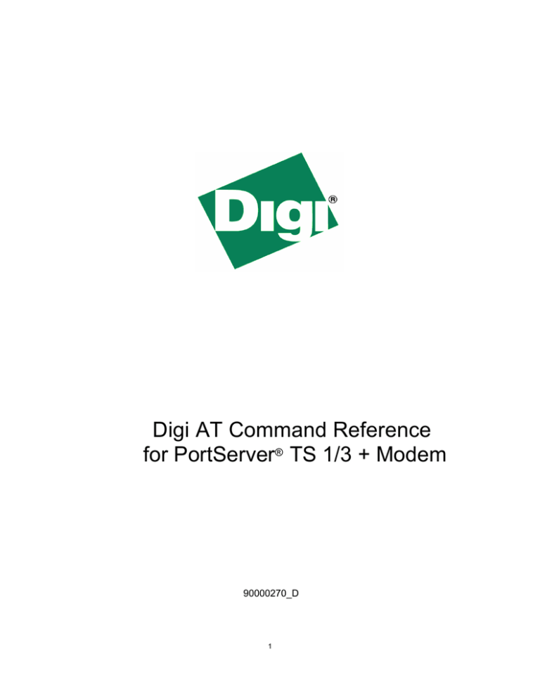 AT Command Set Reference Guide AT Command Set Reference Guide