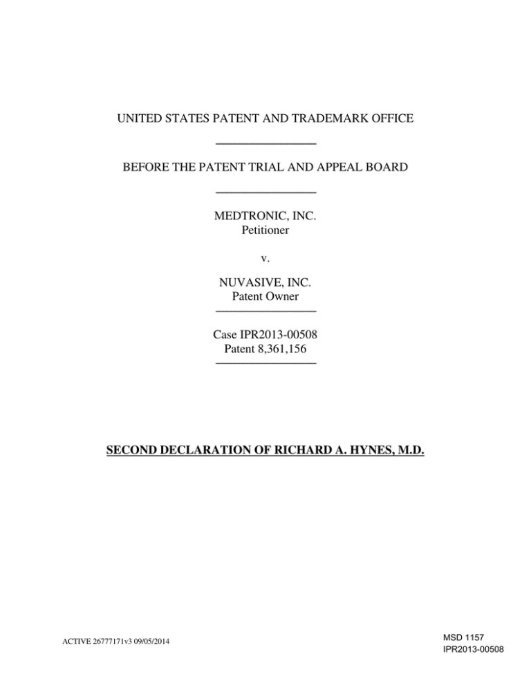 UNITED STATES PATENT AND TRADEMARK OFFICE --------------------------------------- UNITED STATES PATENT AND TRADEMARK OFFICE ---------------------------------------