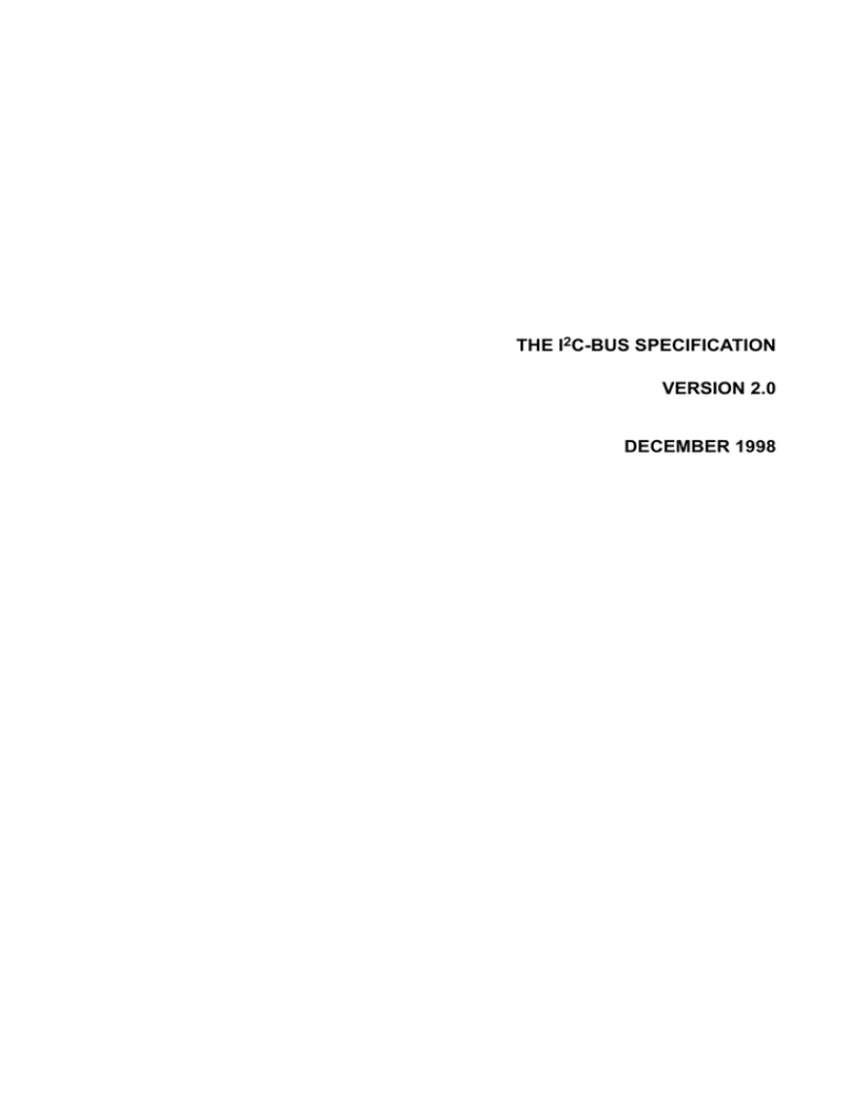 i2c bus specification 2 i2c bus specification 2