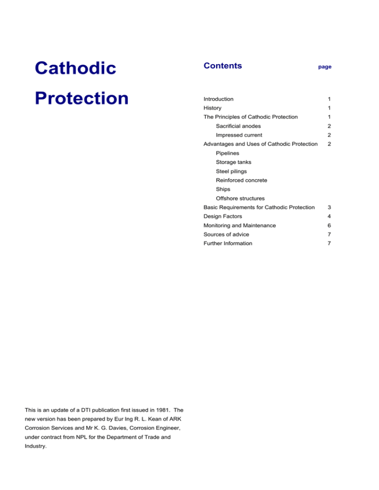 Cathodic Protection Guide Cathodic Protection Guide