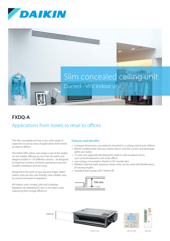 Fxdq A Slim Concealed Ceiling Unit Ukeplen Manualzz