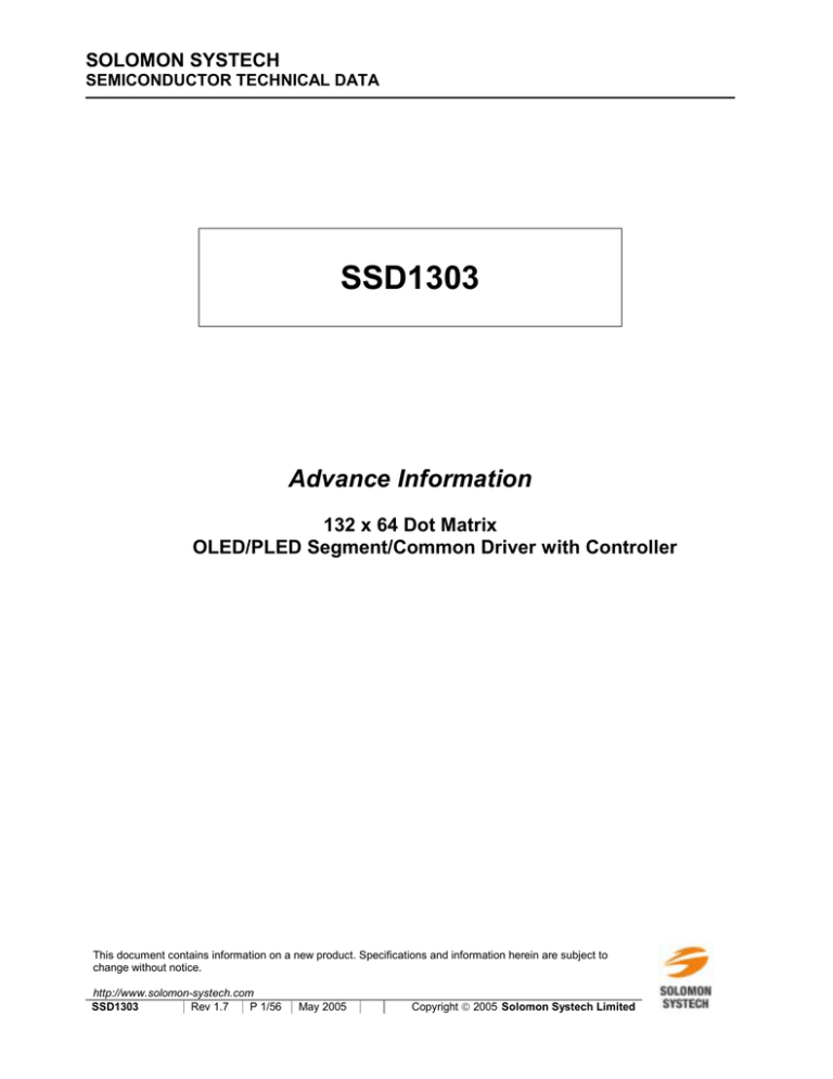 SSD1303 SSD1303