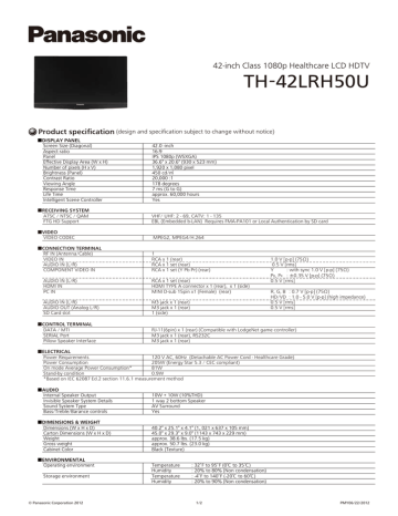 TH-42LRH50U TH-42LRH50U