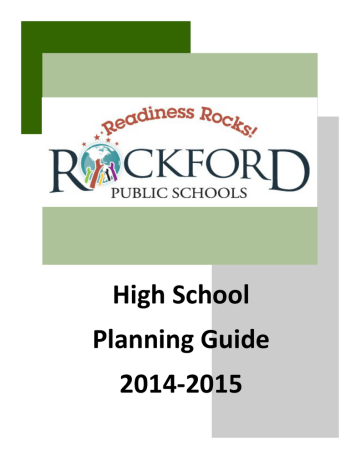 2014-2015 High School Planning Guide 2014-2015 High School Planning Guide