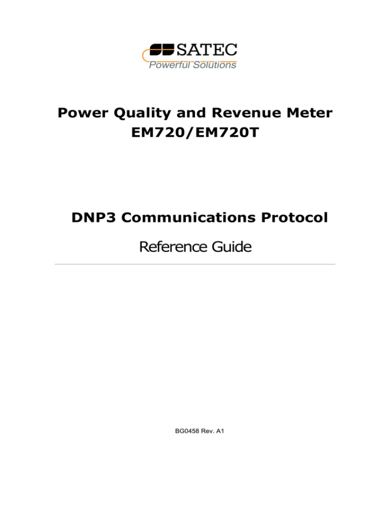 eXpertmeter EM720. Коммуникационный протокол DNP3. Справочное руководство (англ.) eXpertmeter EM720. Коммуникационный протокол DNP3. Справочное руководство (англ.)