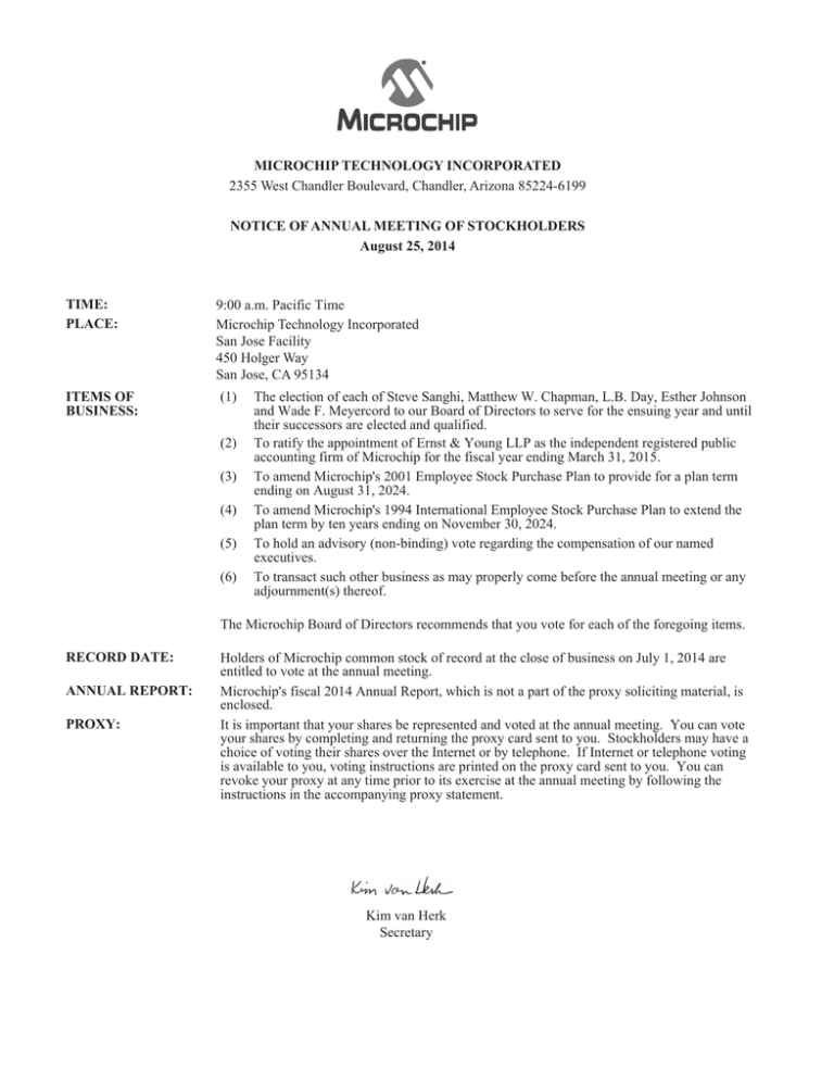 2014 Proxy Statement and Annual Report 2014 Proxy Statement and Annual Report