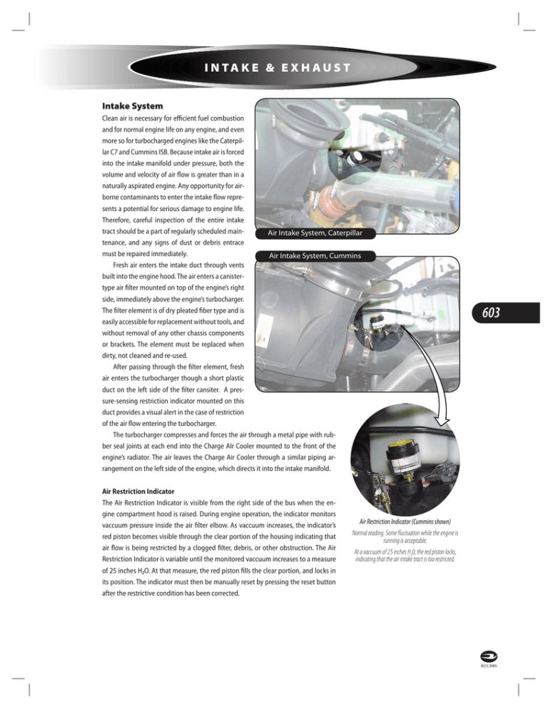 Intake and Exhaust Intake and Exhaust