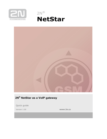 How to install 2N® Netstar platform as VoIP gateway (EN) | Manualzz