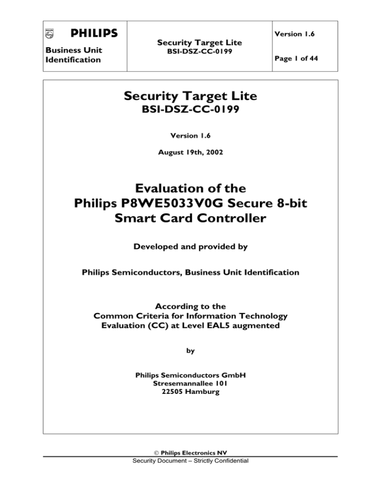 Security Target: 0199b Security Target: 0199b