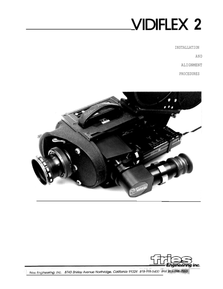 User Manual Fries VIDIFLEX 2 User Manual Fries VIDIFLEX 2