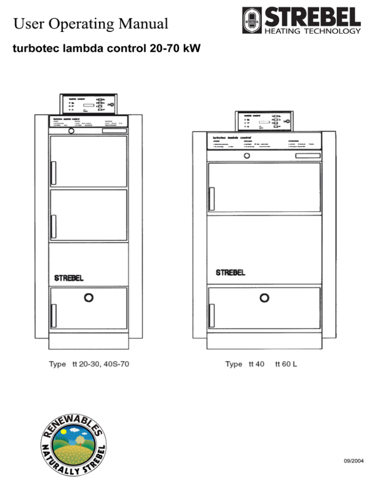 Turbotec User Operating Manual Turbotec User Operating Manual