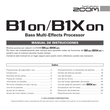 B1Xon Manual de Instrucciones (Spanish) B1Xon Manual de Instrucciones (Spanish)